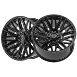 1 X Gear Off Road 770B 20X10 8X170 125.2 Hub -19 Offset Black Wheel Rim