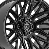 1 X Gear Off Road 770B 20X10 8X170 125.2 Hub -19 Offset Black Wheel Rim