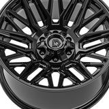 1 X Gear Off Road 770B 20X10 6X135/6X5.50 106.2 Hub -19 Offset Black Wheel Rim