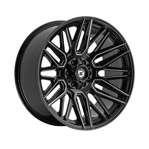 1 X Gear Off Road 770BM 22X10 6X135/6X5.50 106.2 Hub +10 Offset Black Wheel Rim