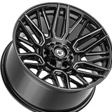1 X Gear Off Road 770BM 22X10 6X135/6X5.50 106.2 Hub -19 Offset Black Wheel Rim