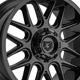 1 X Gear Off Road 771B 17X9 6X135/6X5.50 108 Hub +00 Offset Black Wheel Rim