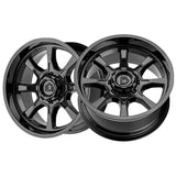 1 X Gear Off Road 772B 18X9 8X6.50 125.2 Hub +18 Offset Black Wheel Rim