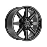 1 X Gear Off Road 773B 20X9 6X135/6X5.50 106.2 Hub +18 Offset Black Wheel Rim