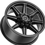 1 X Gear Off Road 773B 20X10 6X135/6X5.50 106.2 Hub -12 Offset Black Wheel Rim