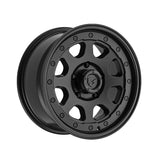 1 X Gear Off Road 774SB 16X8 8X6.50 125.2 Hub +00 Offset Black Wheel Rim