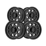 1 X Gear Off Road 774SB 17X8.5 6X135 87.1 Hub +15 Offset Black Wheel Rim