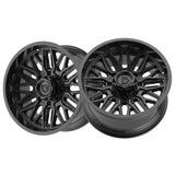 1 X Gear Off Road 775B 22X12 8X6.50 125.2 Hub -44 Offset Black Wheel Rim