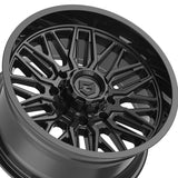 1 X Gear Off Road 775B 22X12 8X6.50 125.2 Hub -44 Offset Black Wheel Rim
