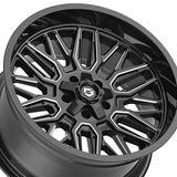 1 X Gear Off Road 775BM 20X10 5X5.00/5X5.50 78.1 Hub -19 Offset Black Wheel Rim