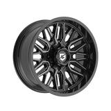 1 X Gear Off Road 775BM 22X10 8X6.50 125.2 Hub -19 Offset Black Wheel Rim