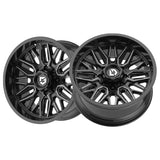 1 X Gear Off Road 775BM 22X10 8X6.50 125.2 Hub -19 Offset Black Wheel Rim
