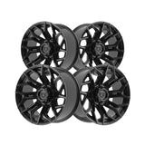 1 X Gear Off Road 776B 20X10 8X170 125.2 Hub -19 Offset Black Wheel Rim