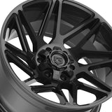 1 X Gear Off Road 777B 22X10 6X135 106.2 Hub -19 Offset Gloss Black Wheel Rim