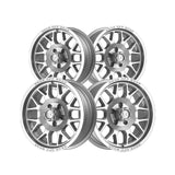 1 X Gear Off Road 763S 15X6 5X4.50 81.03 Hub +00 Offset Silver Wheel Rim