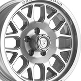 1 X Gear Off Road 763S 15X6 5X4.50 81.03 Hub +00 Offset Silver Wheel Rim