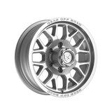 1 X Gear Off Road 763S 15X6 6X5.50 108 Hub +00 Offset Silver Wheel Rim
