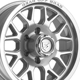 1 X Gear Off Road 763S 15X6 6X5.50 108 Hub +00 Offset Silver Wheel Rim