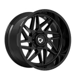 1 X Gear Off Road 761B 20X12 6X135/6X5.50 106.2 Hub -44 Offset Black Wheel Rim