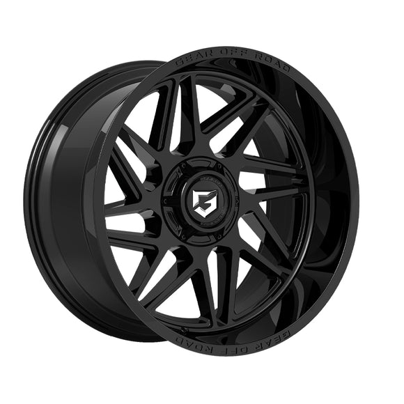 1 X Gear Off Road 761B 18X9 6X135/6X5.50 106.2 Hub +18 Offset Black Wheel Rim