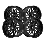 1 X Gear Off Road 761B 17X9 5X4.50/5X5.00 78.1 Hub +00 Offset Black Wheel Rim