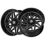 1 X Gear Off Road 761BM Ratio 17X9 5X135/5X5.50 87.1 Hub +00 Offset Black Wheel Rim