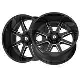 1 X Gear Off Road 762BM Pivot 20X9 6X5.50 106.2 Hub +18 Offset Black Wheel Rim