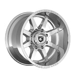 1 X Gear Off Road 762C Pivot 20X10 8X6.50 125.2 Hub -19 Offset Chrome Wheel Rim