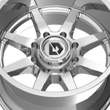 1 X Gear Off Road 762C Pivot 20X10 8X6.50 125.2 Hub -19 Offset Chrome Wheel Rim