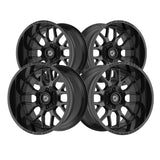 1 X Gear Off Road 763B 15X6 6X5.50 108 Hub +00 Offset Black Wheel Rim