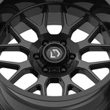 1 X Gear Off Road 763B Raid 20X9 5X5.00 71.5 Hub +00 Offset Black Wheel Rim