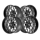 1 X Gear Off Road 763MB Raid 20X10 6X5.50 106.2 Hub -12 Offset Black Wheel Rim