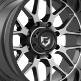 1 X Gear Off Road 763MB Raid 20X10 8X170 125.2 Hub -12 Offset Black Wheel Rim