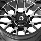 1 X Gear Off Road 763MB Raid 20X10 8X170 125.2 Hub -12 Offset Black Wheel Rim