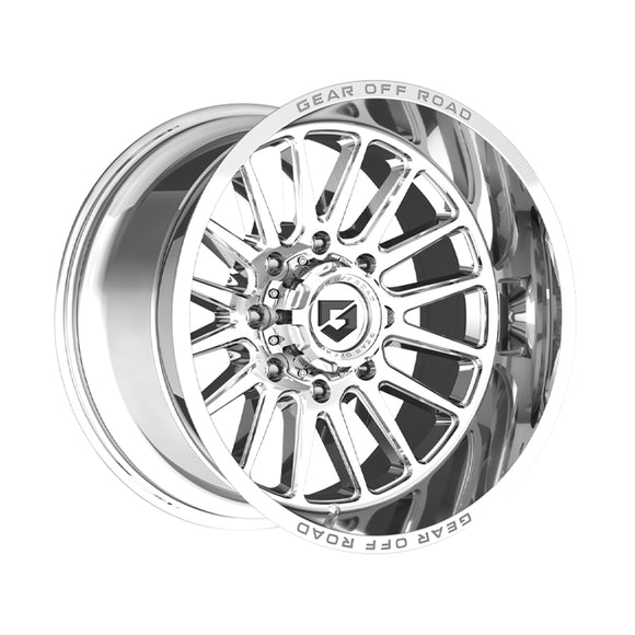 1 X Gear Off Road 764C 20X9 6X135/6X5.50 106.2 Hub +18 Offset Chrome Wheel Rim