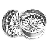 1 X Gear Off Road 764C 22X10 8X180 124.3 Hub -19 Offset Chrome Wheel Rim
