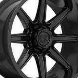 1 X Gear Off Road 765B 20X9 6X135/6X5.50 106.2 Hub +18 Offset Black Wheel Rim