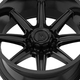 1 X Gear Off Road 765B 20X10 6X135/6X5.50 106.2 Hub -19 Offset Black Wheel Rim