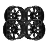 1 X Gear Off Road 765BM 18X9 6X135/6X5.50 106.2 Hub +18 Offset Black Wheel Rim