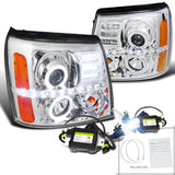 Coolstuffguru Compatible with Escalade Halo LED Projector Headlight+H1 Slim HID Conversion Kit 6000K