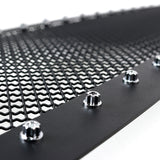 Coolstuffguru Compatible with Ford F150 F-150 Main Upper Mesh Rivet Style Black Stainless Steel Grille Insert