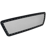 Coolstuffguru Compatible with Ford F150 F-150 Main Upper Mesh Rivet Style Black Stainless Steel Grille Insert