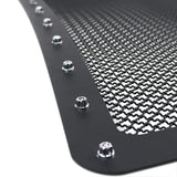 Coolstuffguru Compatible with Ford F150 Pickup Black Textured Rivet Style Upper Front Hood Grille Insert