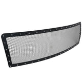 Coolstuffguru Compatible with Ford F150 Pickup Black Textured Rivet Style Upper Front Hood Grille Insert