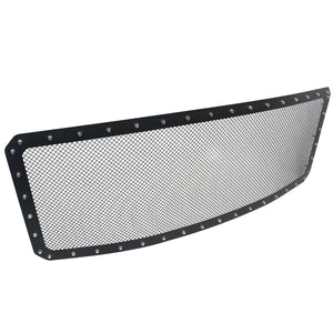 Coolstuffguru Compatible with Ford F250 F350 F450 F550 Super Duty Black Rivet Upper Front Hood Grille Insert