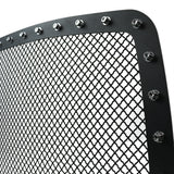 Coolstuffguru Compatible with Dodge Ram 1500 2500 3500 Pickup Black Mesh Rivet Style Upper Grille Insert