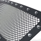 Coolstuffguru Compatible with GMC Sierra 1500 Pickup Black Textured Rivet Style Upper Mesh Grille Grill Insert