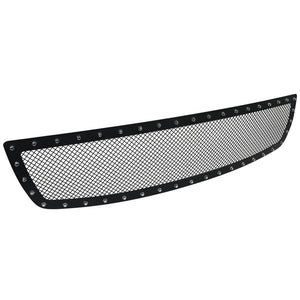 Coolstuffguru Compatible with GMC Sierra 1500 Pickup Black Textured Rivet Style Upper Mesh Grille Grill Insert