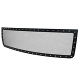 Coolstuffguru Compatible with GMC Sierra 1500 Pickup Black Textured Rivet Style Upper Mesh Hood Grille Insert