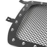 Coolstuffguru Compatible with GMC Sierra 1500 Pickup Black Rivet Studs S/S Style Upper Mesh Grille Insert